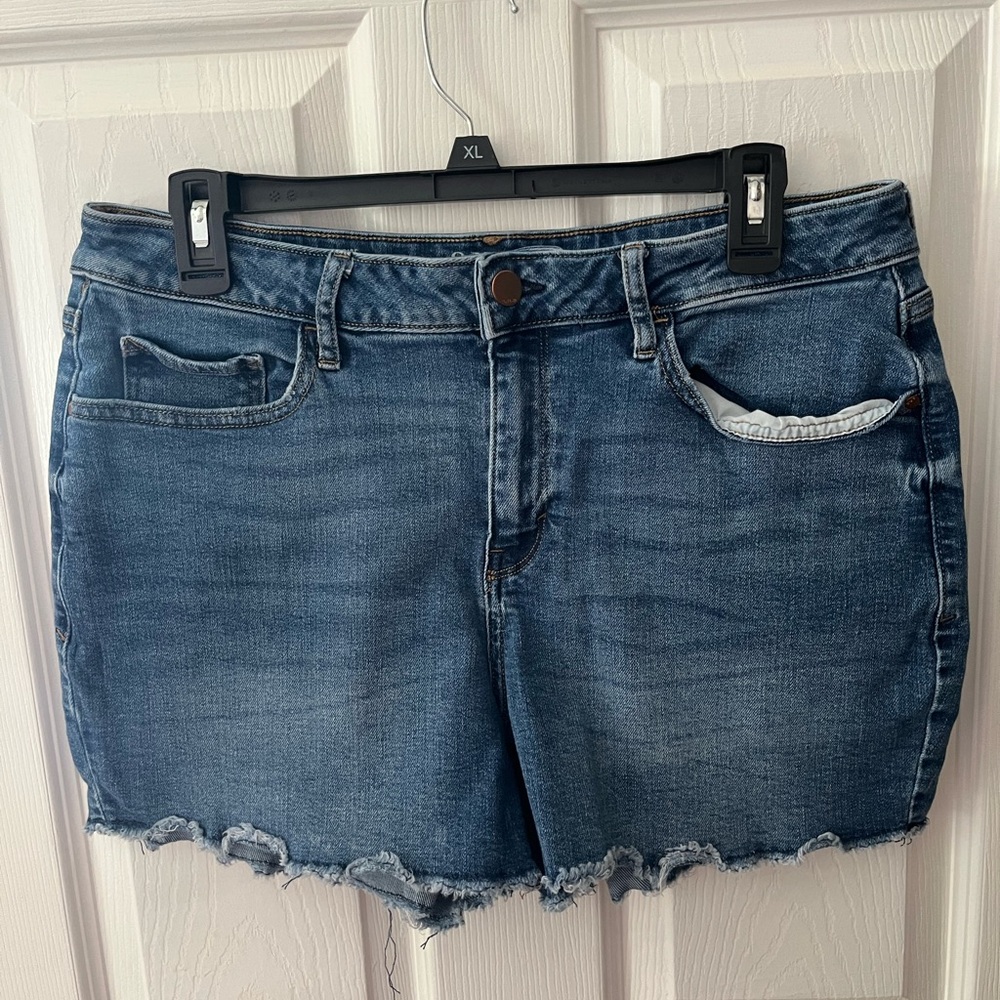a.n.a Blue Denim Shorts